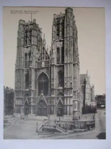 [Lithographie] Bruxelles  Eglise ste Gudule
Brüssel Sankt Gudule Kirche. 