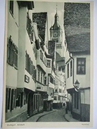 [Lithographie] Stuttgart  Altstadt. 