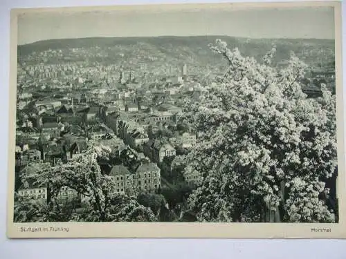 [Lithographie] Stuttgart  im Frühling. 