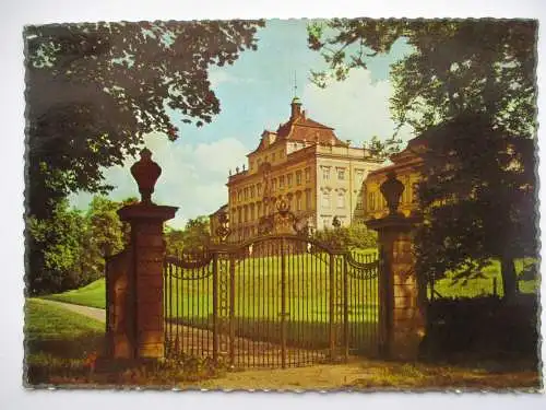 [Echtfotokarte farbig] Gartenschau "Blühendes Barock" in  Ludwigsburg
Alter Fürstenbau des Schlosses. 