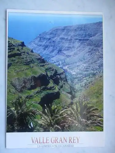 [Echtfotokarte farbig] Valle Gran Rey
La Gomera. 