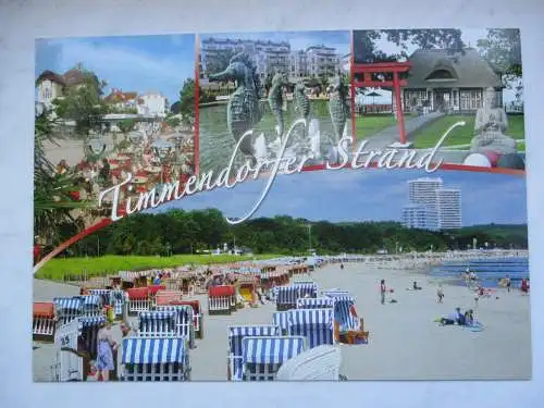 [Echtfotokarte farbig] Timmendorfer Strand. 