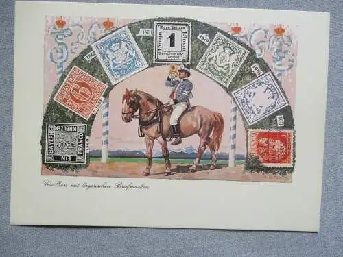 [Ansichtskarte] Postillon mit Bayerischen Briefmarken
40 Jahre Tag der Briefmarke. 