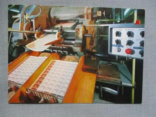 [Ansichtskarte] Herstellung von Briefmarken
Bundesdruckerei Berlin. 