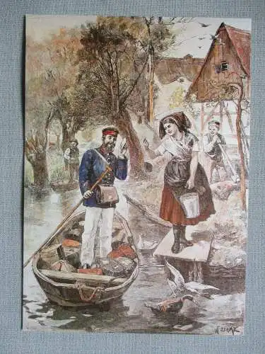 [Ansichtskarte] Briefträger im Spreewald
Bundespostmuseum Frankfurt. 