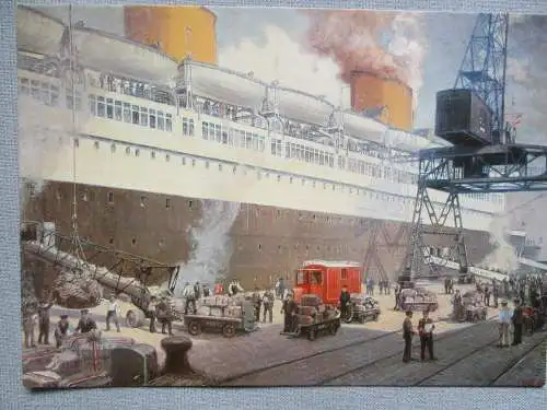 [Ansichtskarte] Postverkehr Deutschland USA, Dampfer Bremen um 193010
Bundespostmuseum Frankfurt. 