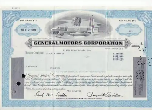 Aktie General Motors (bg136) siehe Bild