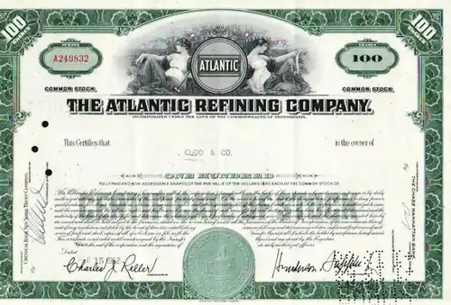 Aktie Atlantic Refining (bg139) siehe Bild