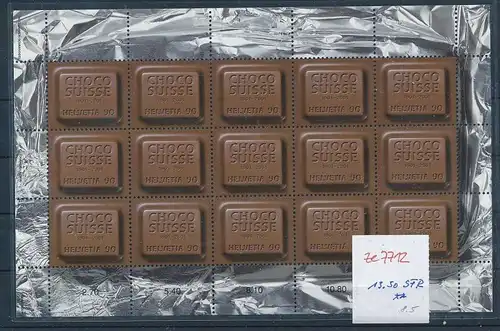 Schweiz  Block  Schokolade  **  (ze7712  ) siehe scan