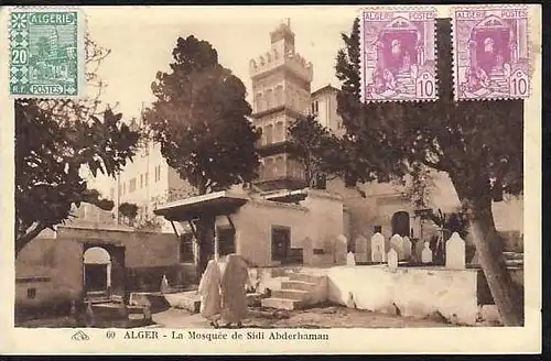 Algerien  alte Karte  (da 845) siehe scan