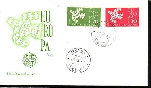 Europa FDC 1961 Italien (m4652 ) siehe scan