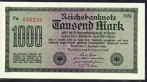 Geldschein D.-Reich 1000 Mark (m5131 ) siehe scan
