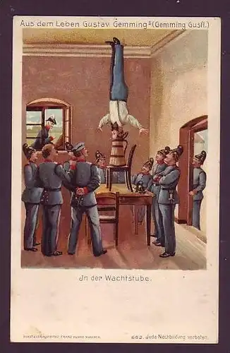 Alte Postkarte Militär -Humor  (da1466 ) siehe scan