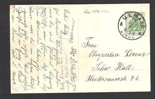 Alte Postkarte  Ulm-laut Stempel  (da1520  ) siehe scan