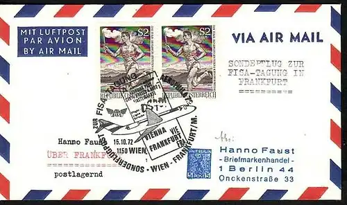 Österreich Flugpost Beleg ( z8690 ) siehe scan