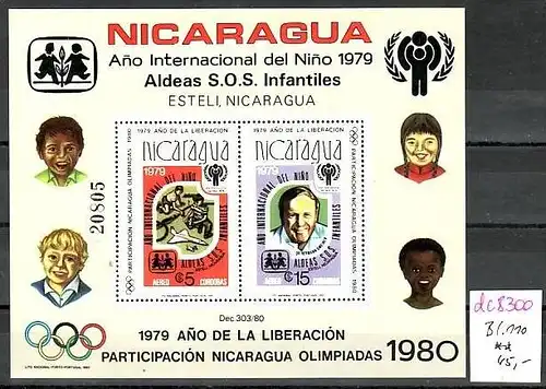 Nicaragua Block  110  **   ( dc 8300 ) siehe scan