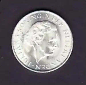 Suriname  1 Gulden 1960 /Ag      (x846 ) siehe scan