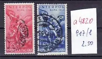 Italien  Nr.  917-8  o     ( a4820  ) siehe scan