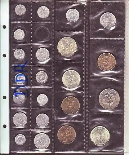 (x1401 )DDR Münzen Lot  22  xdiverse  /siehe scan