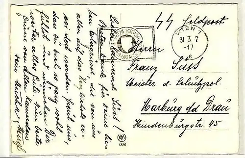 Feld Post Beleg -SS-Feldpost  (zz1957  ) siehe scan !!