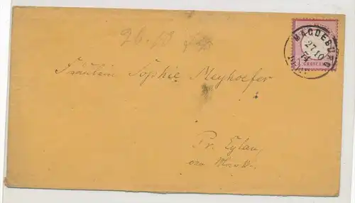 Deutsches Reich  Nr.19 VII  auf Brief  (ze59  ) siehe scan  !!