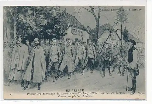 alte Postkarte - Militär  ^-Kriegsgefangene   (da 4116   ) siehe scan !