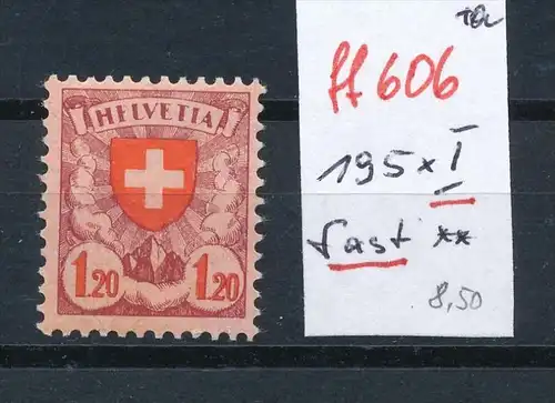 Schweiz Nr. 195 x I  ** (ff606  ) siehe scan vergrößert !
