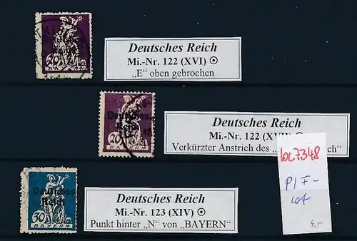 Lot   - D.-Reich    Plattenfehler   (bc7348 ) siehe scan  !