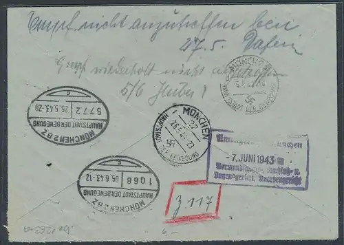 Gerichts Brief München     (be1263  ) siehe scan