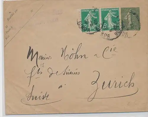 Frankreich alte Brief-Ganzsache in die Schweiz   (be3202 ) siehe scan
