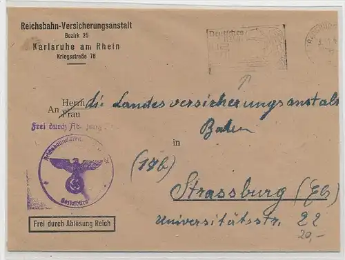 D.-Reich  Stempel Beleg  (be5202 ) siehe scan