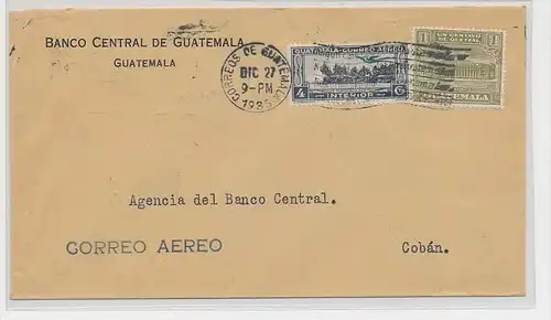 Guatemala  alter Luftpost Beleg  (be5182  ) siehe scan