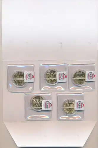 D.-Lot 2 Euro Münzen vergoldet  ?  (ze606  ) siehe scan