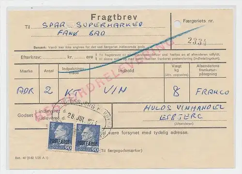 DK  -Beleg Postfähre...  ( ze825 ) siehe scan