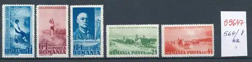 Rumänien  Nr. 564-8     **  (s9647  )  siehe Bild