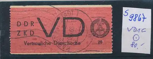 DDR ZKD   Nr VD 1 C   o  (s9867  )  siehe Bild