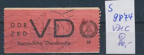 DDR ZKD   Nr VD 1 C   o    (s9874  )  siehe Bild