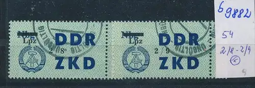 DDR ZKD   Nr .54  2/8-2/9     o    (s9882  )  siehe Bild