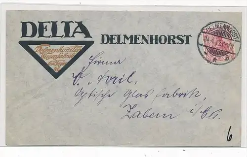 Delmenhorst  , alter  Stempel  Beleg     ( g5063    ) siehe Foto