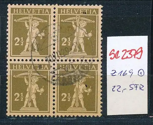 Schweiz Nr. 4x 169   o  (Zumstein Nr.+Preis !) ( se2379 ) siehe Bild !