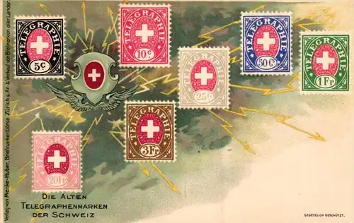 Briefmarken Schweiz -alte Karte  ( k7888   ) siehe scan