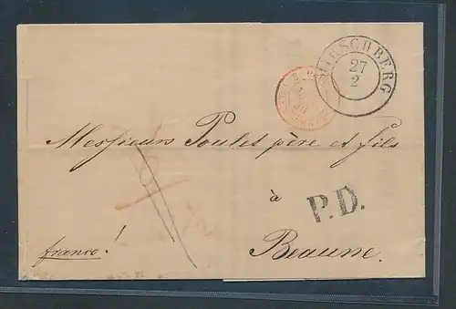 Hirschberg  alter Brief Ausland -netter Beleg .( t3629 ) siehe scan