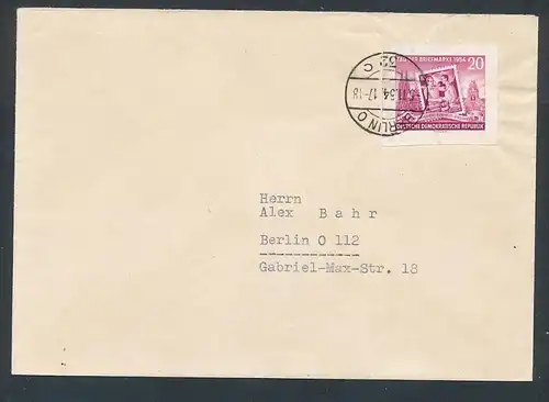 DDR Marke aus Block 10 Brief -netter  Beleg  ... ( t4561  ) siehe scan