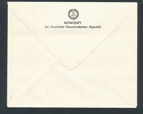 DDR- Dienst/Botschaft Algerien Beleg -HANDPOST sehr selten !! Bitte lesen..    (t4799 ) siehe Bild !
