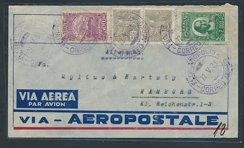 Brasilien  Luftpost -  Brief...netter Beleg  ....  ( t5565  ) siehe Bild !
