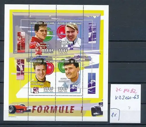 Formel 1-Michael Schumacher- Block- Tschad   **  (ze8492 ) siehe scan