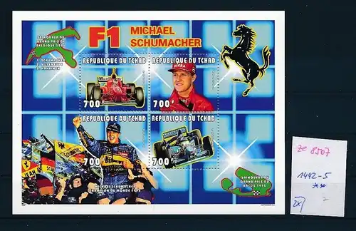 Formel 1-Michael Schumacher- Block- Tschad   **  (ze8507 ) siehe scan