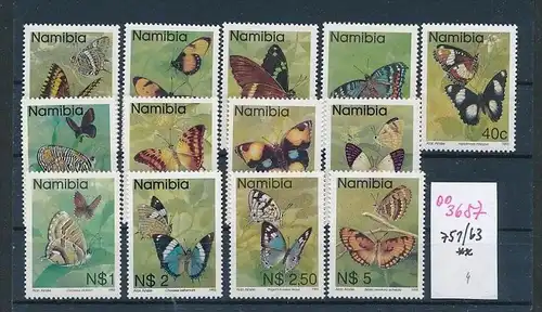 Namibia Schmetterlinge    ** ( oo3657  ) siehe scan !