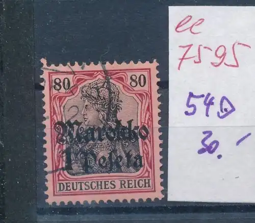 D.-Post Marokko  Nr. 54  o  (ee7595  ) siehe scan