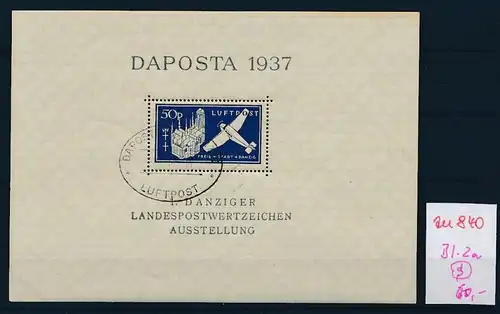 Danzig Block  2  o    (zu840  ) siehe scan